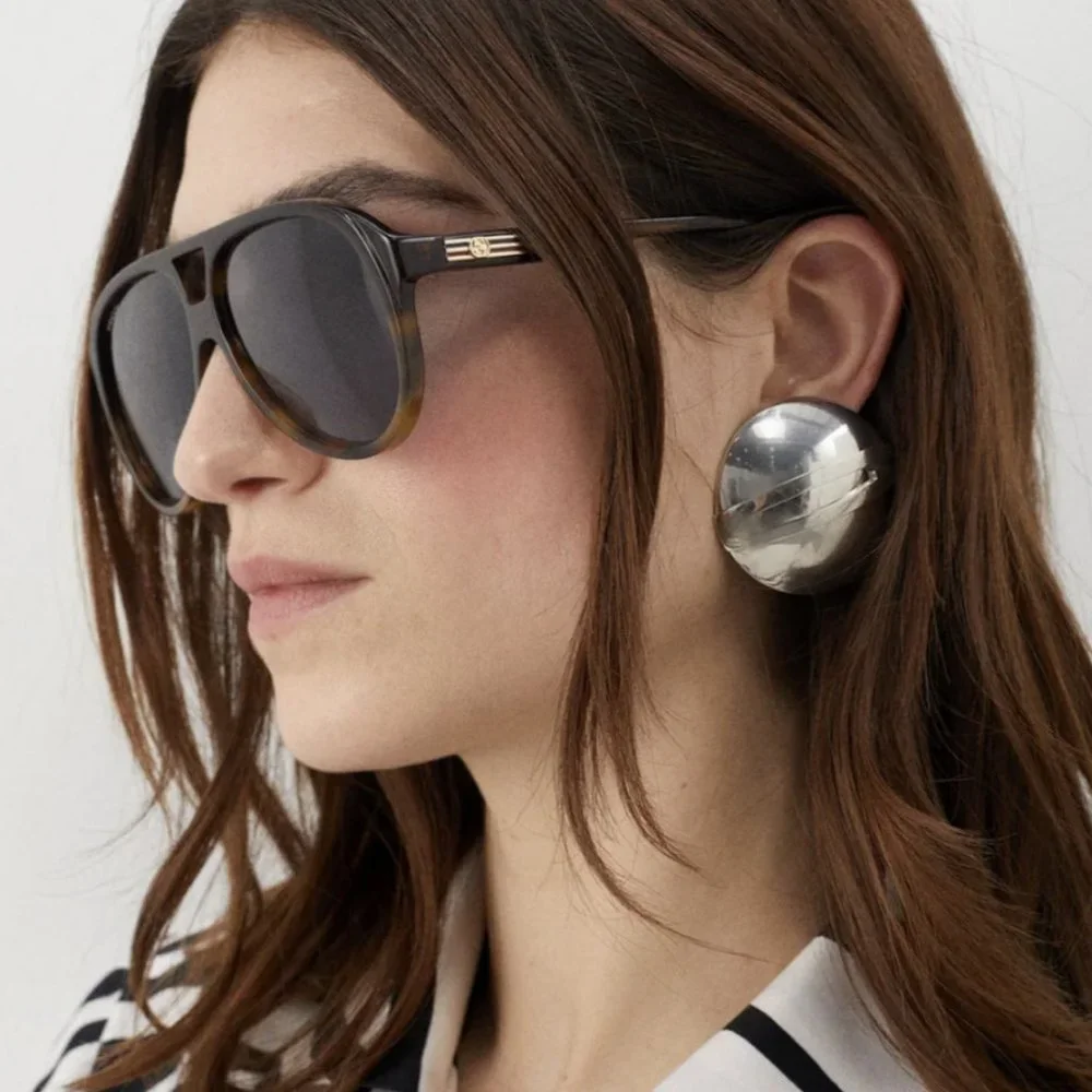 FINAL PRICE NEW GUCCI GG1286S 004 VINTAGE HAVANA/BLUE SUNGLASSES - Picture 3 of 9